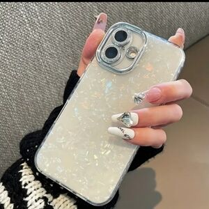 iPhone 11 Pro Max White Iridescent Glossy TPU Anti-Scratch Fitted Case